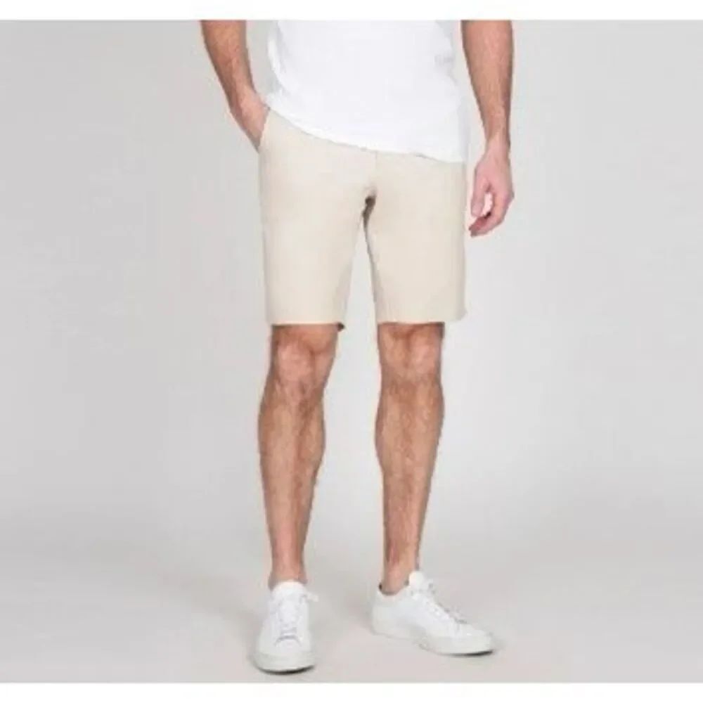 NWT Mens Slate & Stone Tab Flat Front Khaki Chino Shorts -  Sz 30